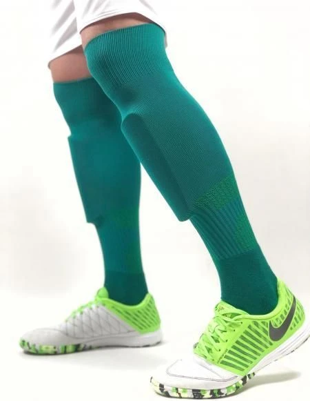 Футбольні гетри з трикотажним носком Europaw зелені europaw205