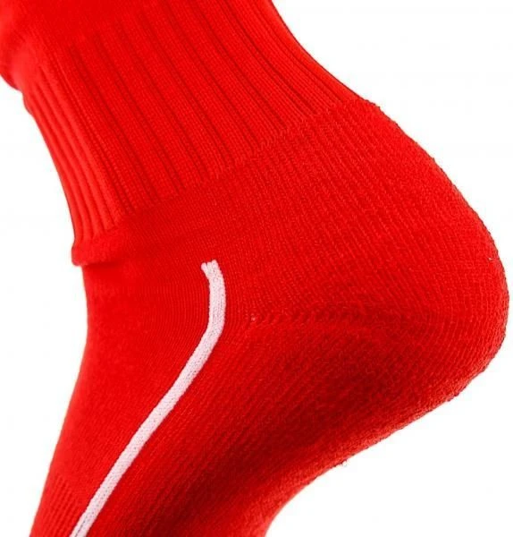 Гетры футбольные Europaw EP-001 красные с трикотажным носком europaw486