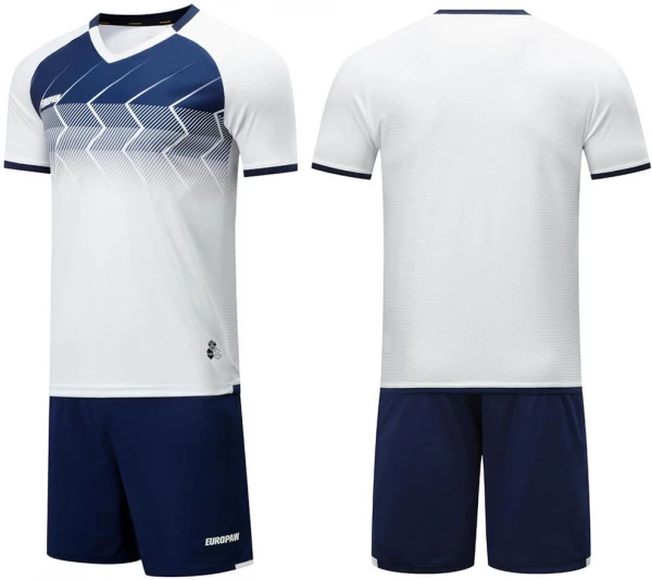 Комплект футбольної форми Europaw 029 SLAVA біло-темно-синій europaw627
