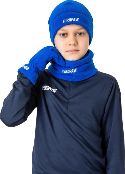 Зимний набор аксессуаров детский Europaw синий europaw810