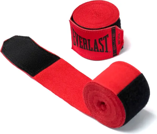 Бинти боксерські Everlast ELITE HANDWRAPS червоні (457,2 см) P00003325