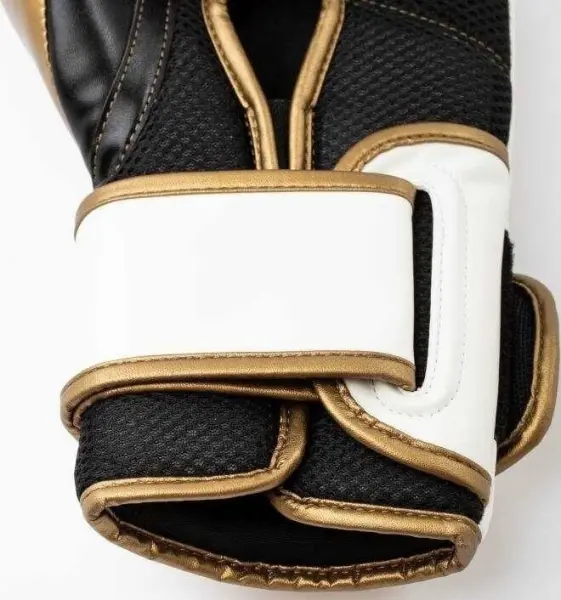 Рукавички боксерські Everlast POWERLOCK 2R TRAINING GLOVES біло-золоті (12 унцій) P00003049