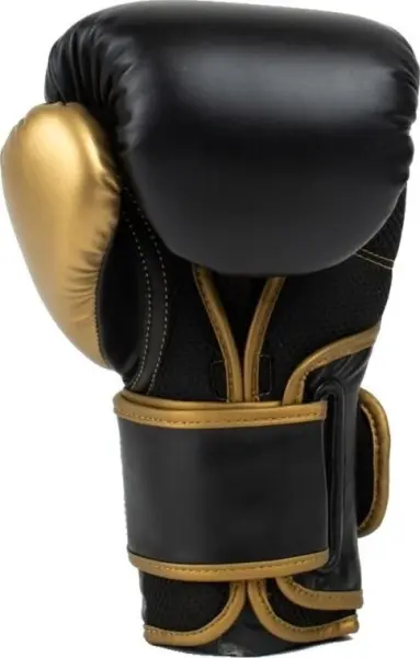 Перчатки боксерские Everlast POWERLOCK 2R TRAINING GLOVES черно-золотые (10 унций) P00002661
