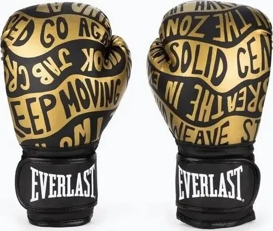 Рукавички боксерські Everlast SPARK TRAINING GLOVES чорно-золоті (12 унцій) 919580-70-8112