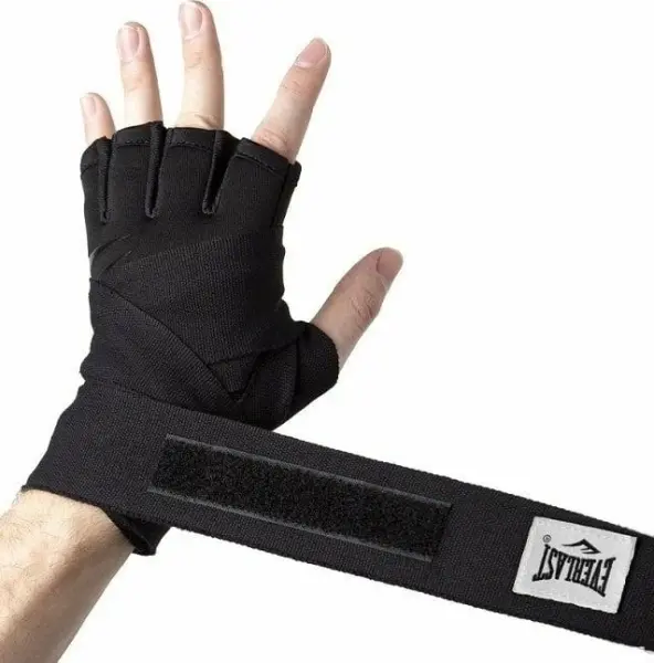 Перчатки-бинты Everlast EVERGEL FASTWRAPS черные S P00002027