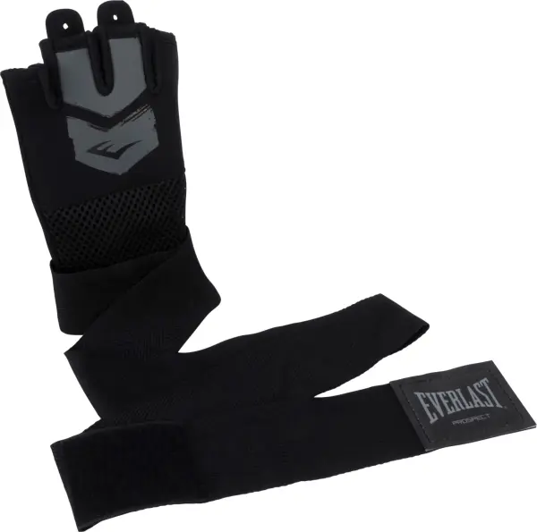 Рукавички-бінти дитячі Everlast PROSPECT 2 QUICK WRAPS чорно-сірі L/XL P00002986