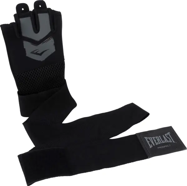 Рукавички-бінти дитячі Everlast PROSPECT 2 QUICK WRAPS чорно-сірі S/M P00002985