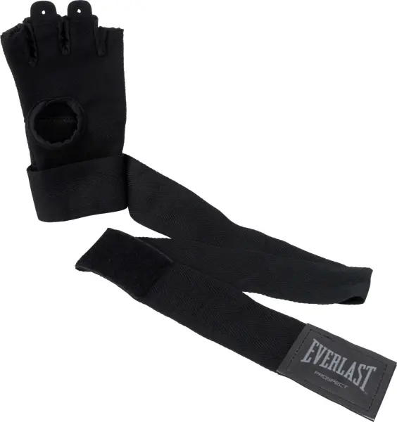Рукавички-бінти дитячі Everlast PROSPECT 2 QUICK WRAPS чорно-сірі S/M P00002985