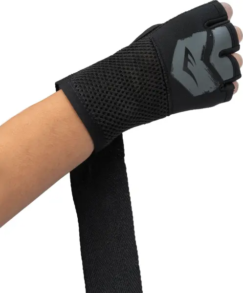 Рукавички-бінти дитячі Everlast PROSPECT 2 QUICK WRAPS чорно-сірі S/M P00002985