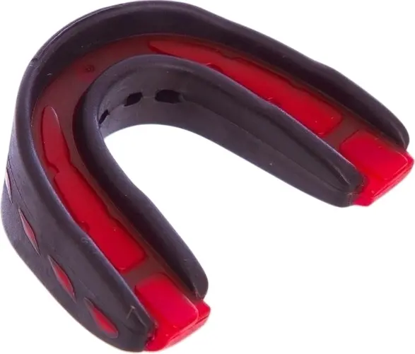 Капа подвійна Everlast EVERSHIELD DOUBLE MOUTH GUARD чорно-червона 1400007