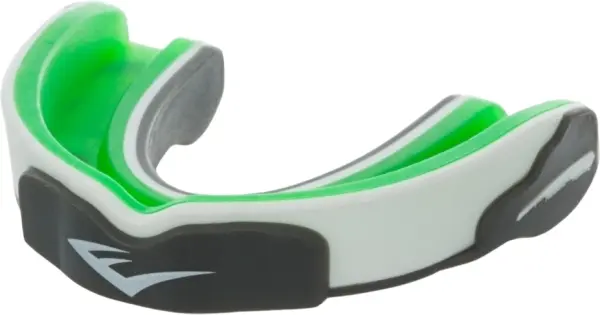 Капа одинарна Everlast EVERGEL MOUTH GUARD зелено-біла 1400009