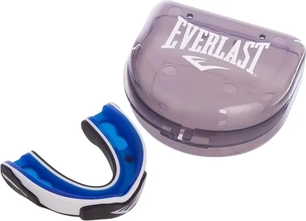 Капа одинарна Everlast EVERGEL MOUTH GUARD синьо-біла 1400008