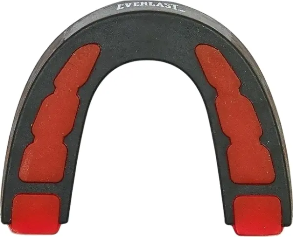 Капа одинарна Everlast EVERSHIELD SINGLE MOUTH GUARD чорно-червона 1400003