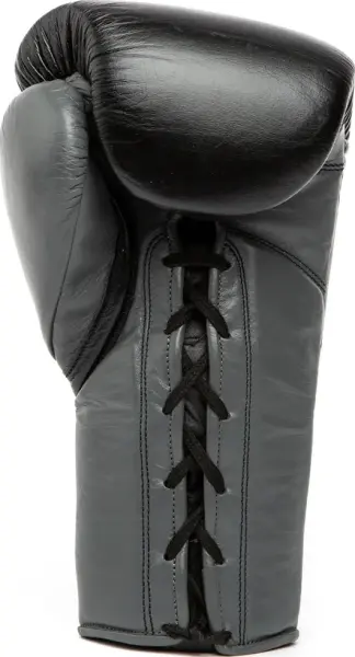 Рукавички боксерські Everlast POWERLOCK 2 PRO TRAINING LACED GLOVE чорно-сірі (14 унцій) P00002366