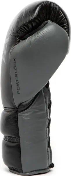 Рукавички боксерські Everlast POWERLOCK 2 PRO TRAINING LACED GLOVE чорно-сірі (14 унцій) P00002366