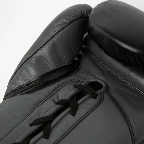 Рукавички боксерські Everlast POWERLOCK 2 PRO TRAINING LACED GLOVE чорно-сірі (14 унцій) P00002366
