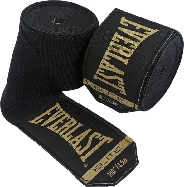 Бинти боксерські Everlast ELITE HANDWRAPS чорні (457,2 см) P00003323