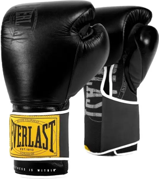 Рукавички боксерські Everlast 1910 CLASSIC TRAINING GLOVE чорні (12 унцій) P00001709