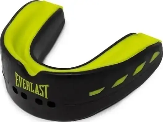 Капа подвійна Everlast EVERSHIELD DOUBLE MOUTH GUARD чорно-лаймова P00003600