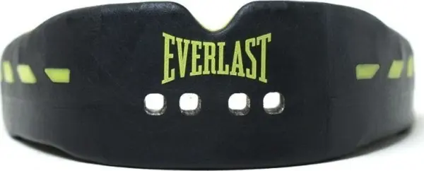 Капа подвійна Everlast EVERSHIELD DOUBLE MOUTH GUARD чорно-лаймова P00003600