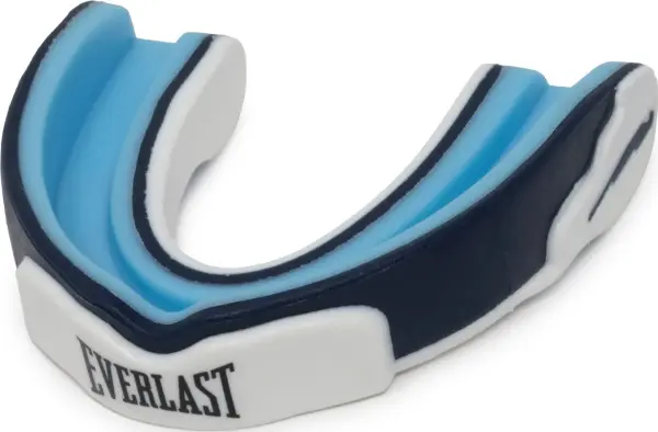 Капа одинарна Everlast EVERGEL MOUTH GUARD блакитно-чорно-біла P00003603