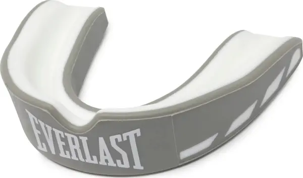 Капа одинарна Everlast EVERSHIELD SINGLE MOUTH GUARD сіро-біла P00003597