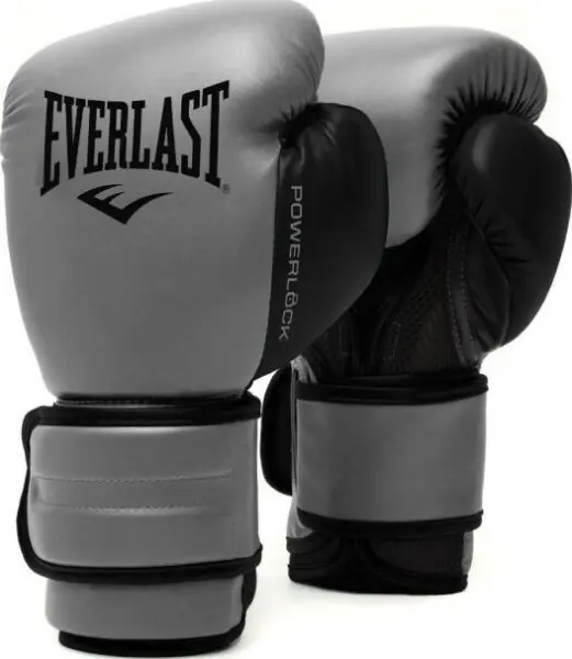 Рукавички боксерські Everlast POWERLOCK 2R TRAINING GLOVES сірі (12 унцій) P00002305
