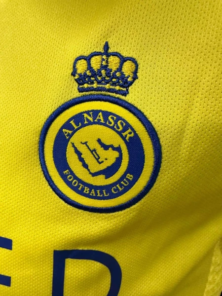 Футбольна форма дитяча Аль-Наср (Al Nassr) 2024-2025 домашня жовто-синя F0001