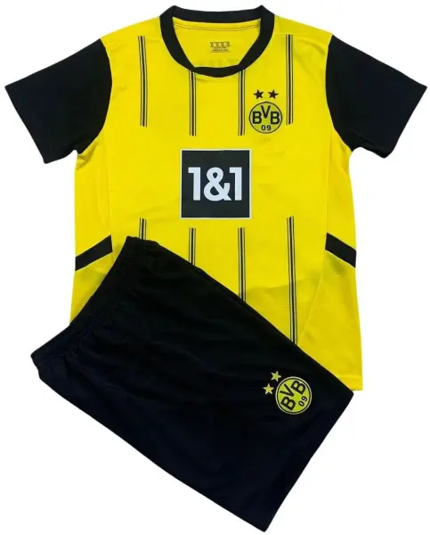 Футбольная форма детская Боруссия Дортмунд (Borussia Dortmund) 2024-2025 домашняя желто-черная F0014