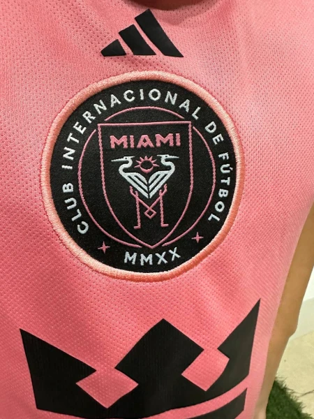 Футбольная форма детская Интер Майами (Inter Miami) 2024-2025 домашняя розово-черная F0021