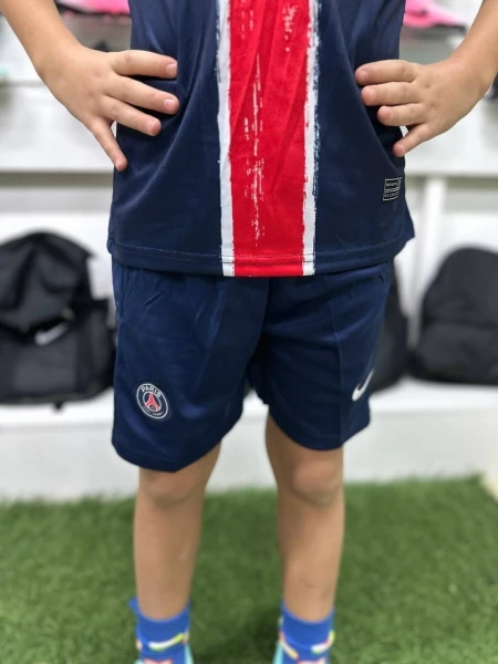 Футбольна форма дитяча ПСЖ (PSG) 2024-2025 домашня темно-синьо-червона F0028