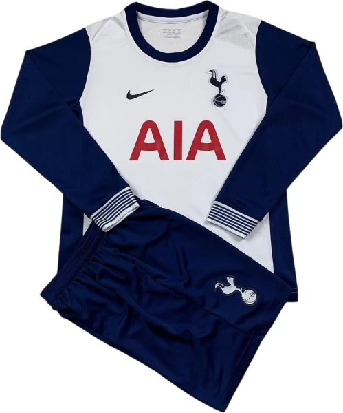 Футбольна форма з довгим рукавом дитяча Тоттенхем (Tottenham) 2024-2025 домашня темно-синьо-біла F0039