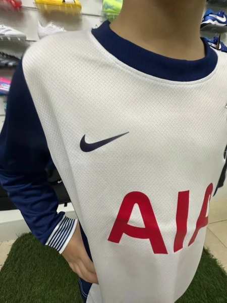 Футбольна форма з довгим рукавом дитяча Тоттенхем (Tottenham) 2024-2025 домашня темно-синьо-біла F0039
