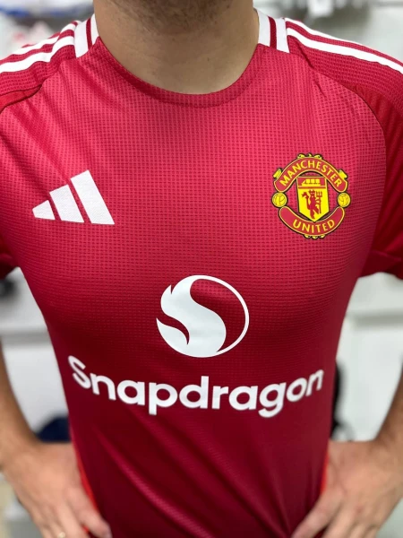 Футболка Манчестер Юнайтед (Manchester United) 2024-2025 домашня червоно-біла F0055