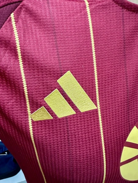 Футболка Рома (Roma) 2024-2025 домашня бордово-золота F0063