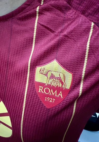 Футболка Рома (Roma) 2024-2025 домашня бордово-золота F0063