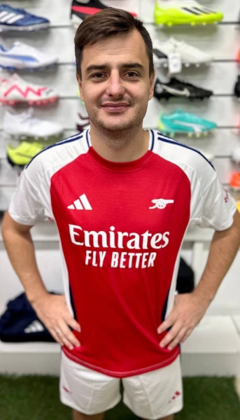 Футбольна форма Арсенал (Arsenal) 2024-2025 домашня червоно-біло-синя F0067