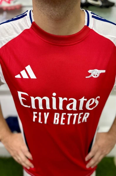 Футбольна форма Арсенал (Arsenal) 2024-2025 домашня червоно-біло-синя F0067