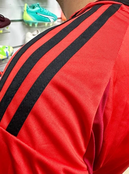 Футбольная форма Бавария (Bayern Munich) 2024-2025 домашняя красно-черная F0071