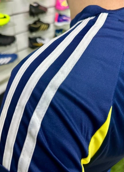 Футбольна форма Аль-Наср (Al Nassr) 2024-2025 виїзна темно-синьо-жовта F0105