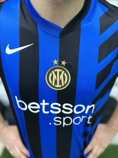 Футбольна форма Інтер (Inter Milan) 2024-2025 домашня синьо-чорна F0154