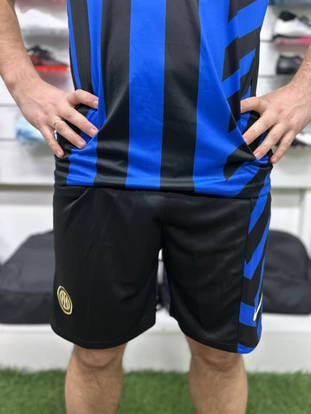 Футбольна форма Інтер (Inter Milan) 2024-2025 домашня синьо-чорна F0154