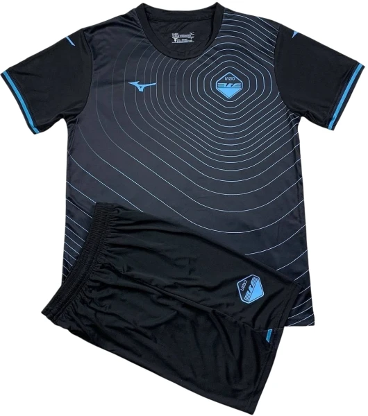 Футбольная форма Лацио (Lazio) 2024-2025 резервная черно-голубая F0160