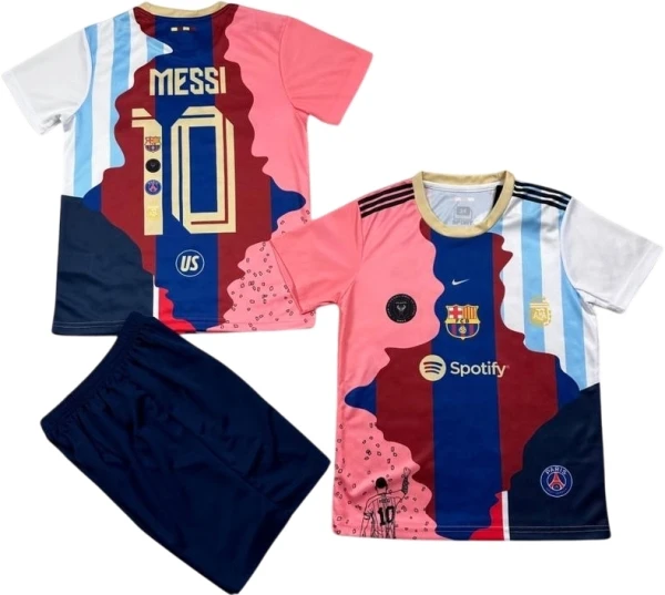 Футбольна форма дитяча Мессі (Messi) 2025 різнокольорова F0180