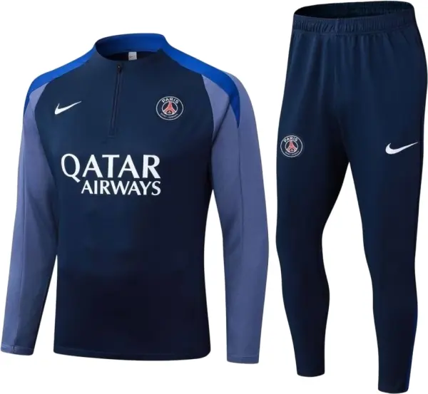 Спортивный костюм детский ПСЖ (PSG) 2025-2026 темно-сине-синий F0525