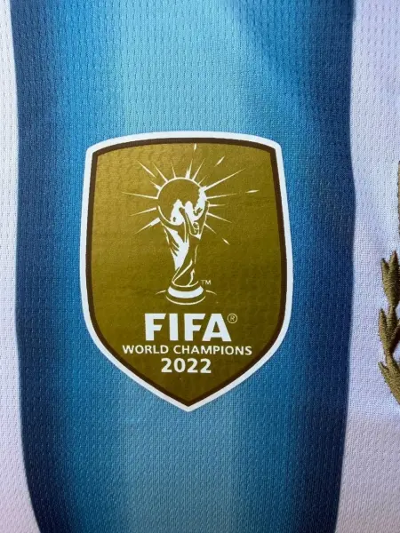 Футбольна форма збірної Аргентини 2026 Чемпіонат світу домашня біло-блакитно-чорна F0578