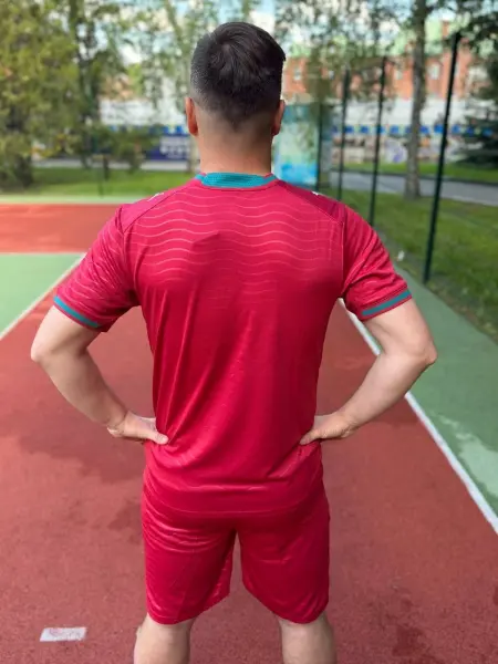 Футбольна форма збірної Португалії 2026 Чемпіонат світу домашня червоно-зелена F0602
