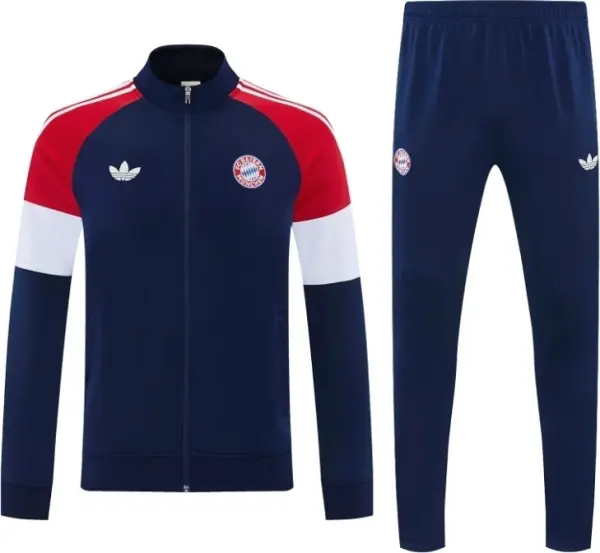 Спортивный костюм Бавария (Bayern Munich) 2026-2027 темно-сине-бело-красный F0609
