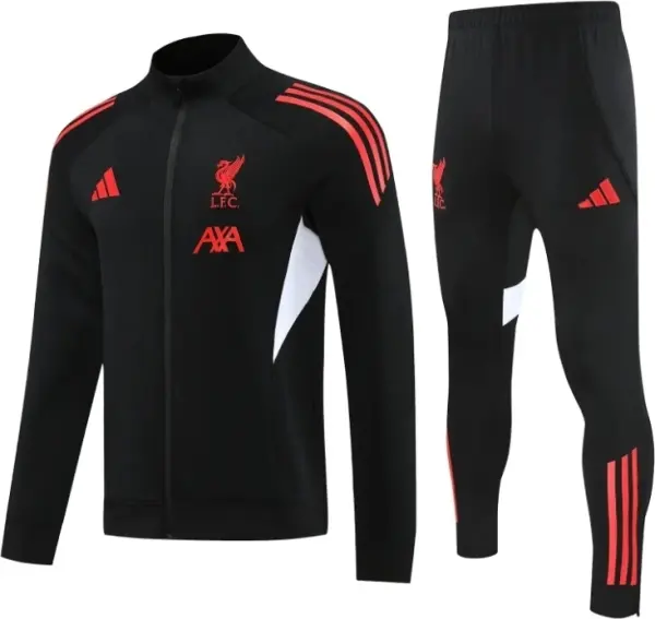 Спортивний костюм Ліверпуль (Liverpool) 2026-2027 чорно-червоно-білий F0612
