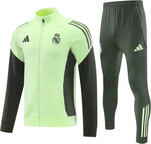 Спортивный костюм Реал Мадрид (Real Madrid) 2026-2027 лаймово-оливковый F0615